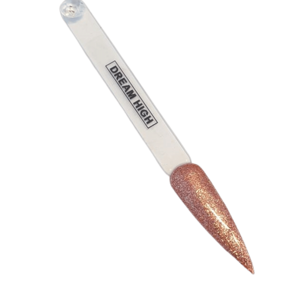 PINKY BORWN GLITTER SOAK OFF POLISH