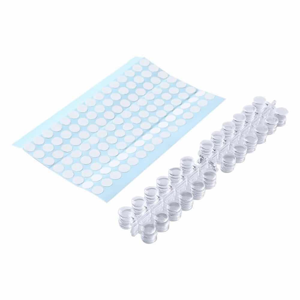 Colour dots for top of polish bottles